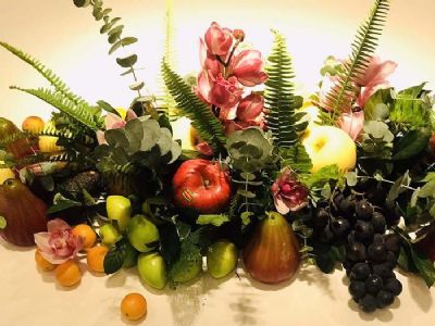 餐桌美學-花藝水果佈置